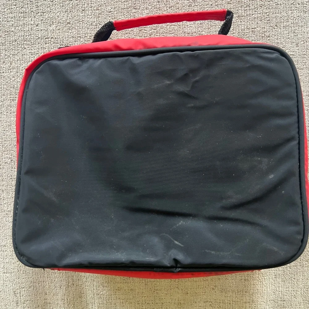 Vintage Pokemon Pikachu Lunch Bag Soft Cooler Box Black Red Gotta Catch Em All